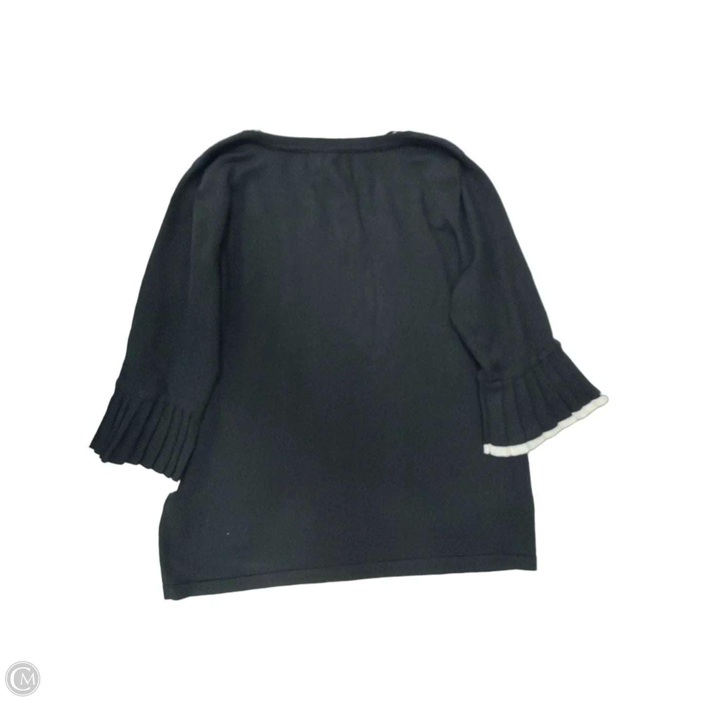 Top Short Sleeve By Cable And Gauge In Black, Size: L