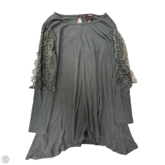 Tunic Long Sleeve By Premise In Green, Size: L
