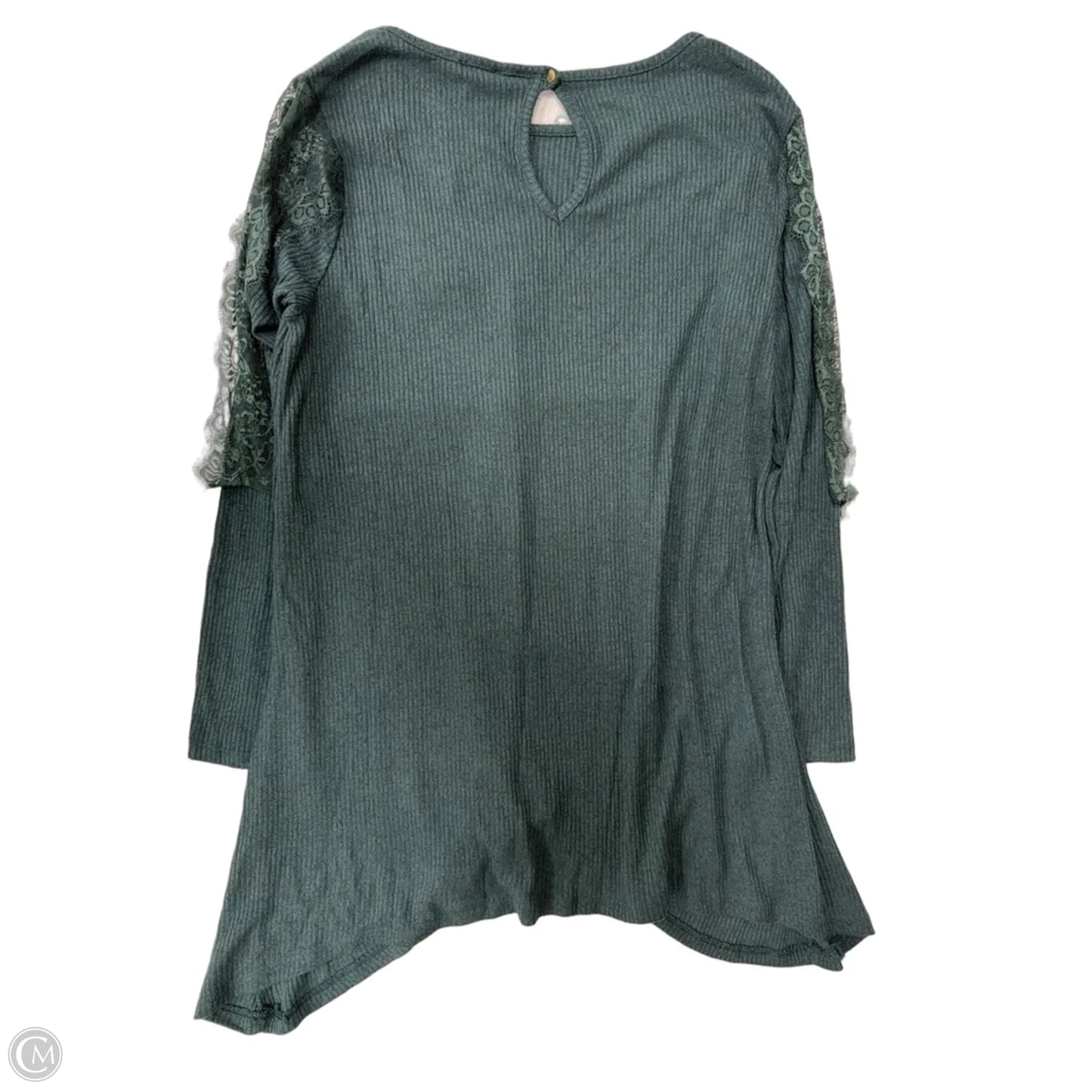Tunic Long Sleeve By Premise In Green, Size: L