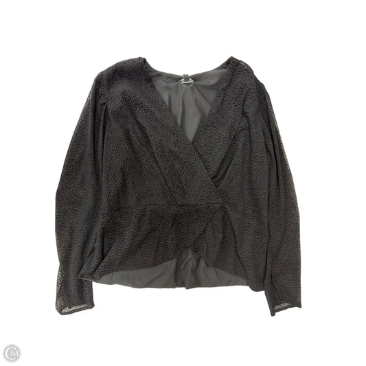 Top Long Sleeve By Express In Black, Size: Xl