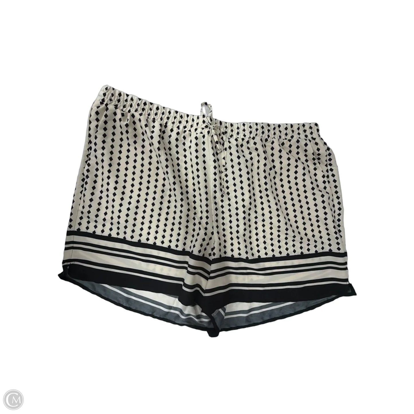 Shorts By Express In Black & Cream, Size: 14