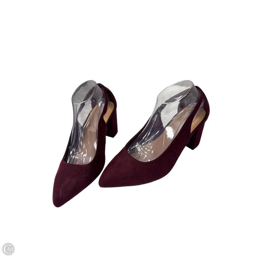 Shoes Heels Block By Torrid In Maroon, Size: 8.5