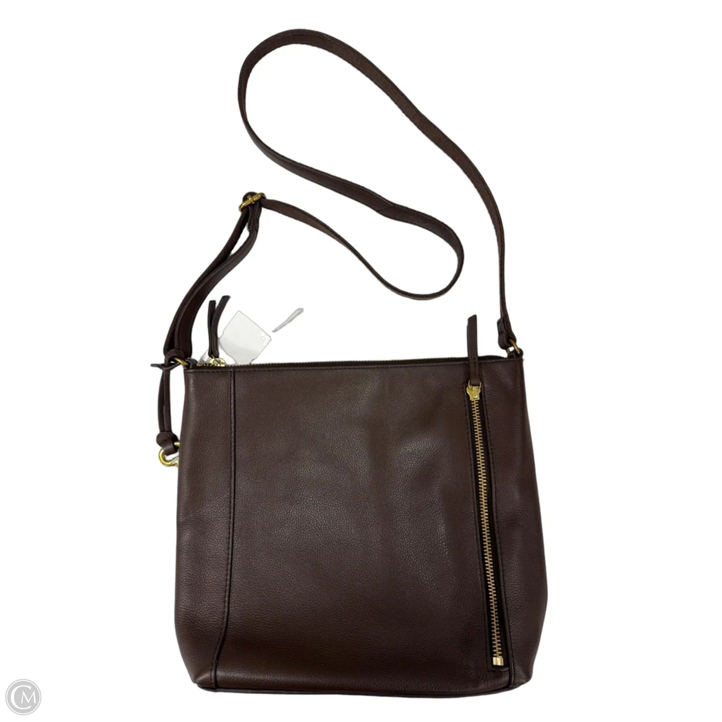 Crossbody Leather By Fossil, Size: Medium