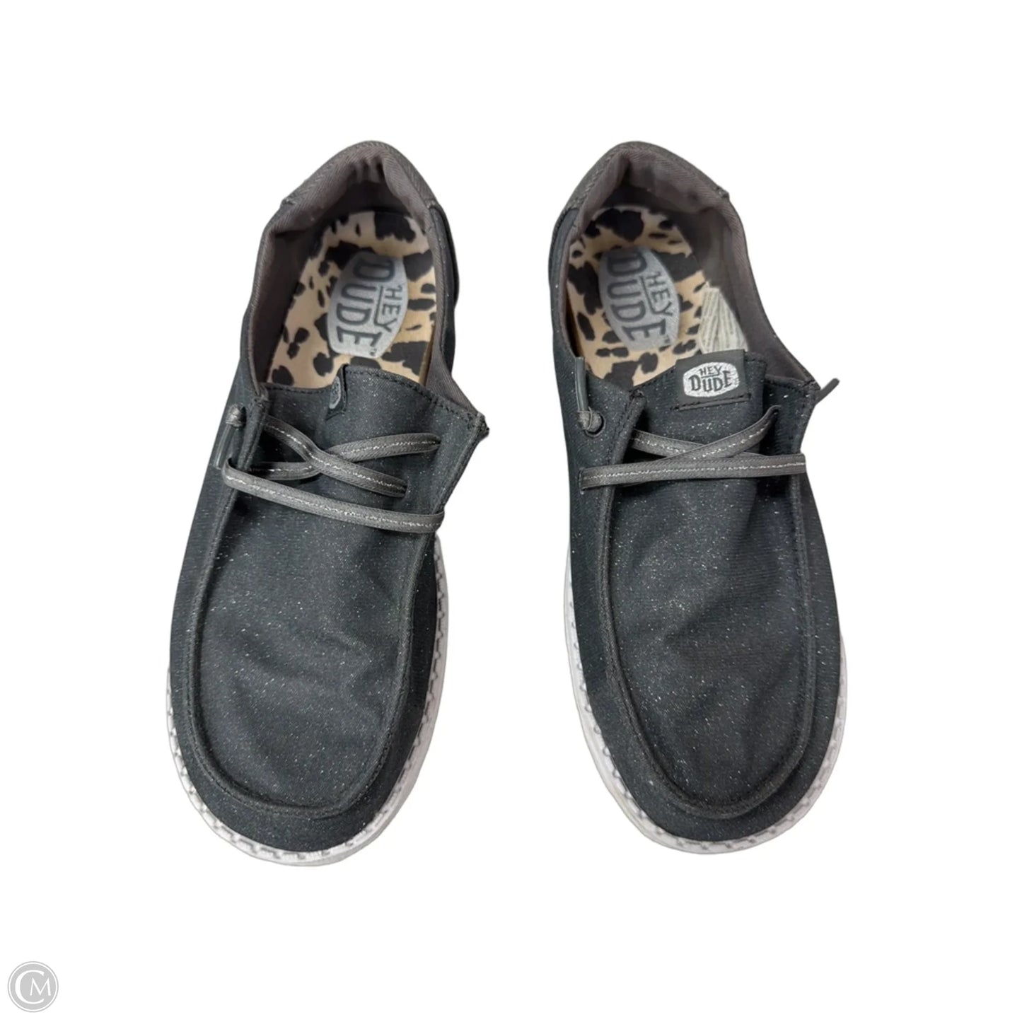Shoes Flats By Hey Dude In Grey, Size: 7