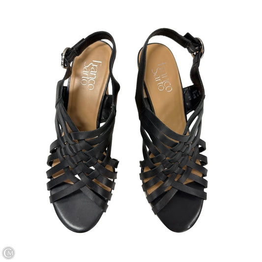Shoes Heels Wedge By Franco Sarto In Black, Size: 9