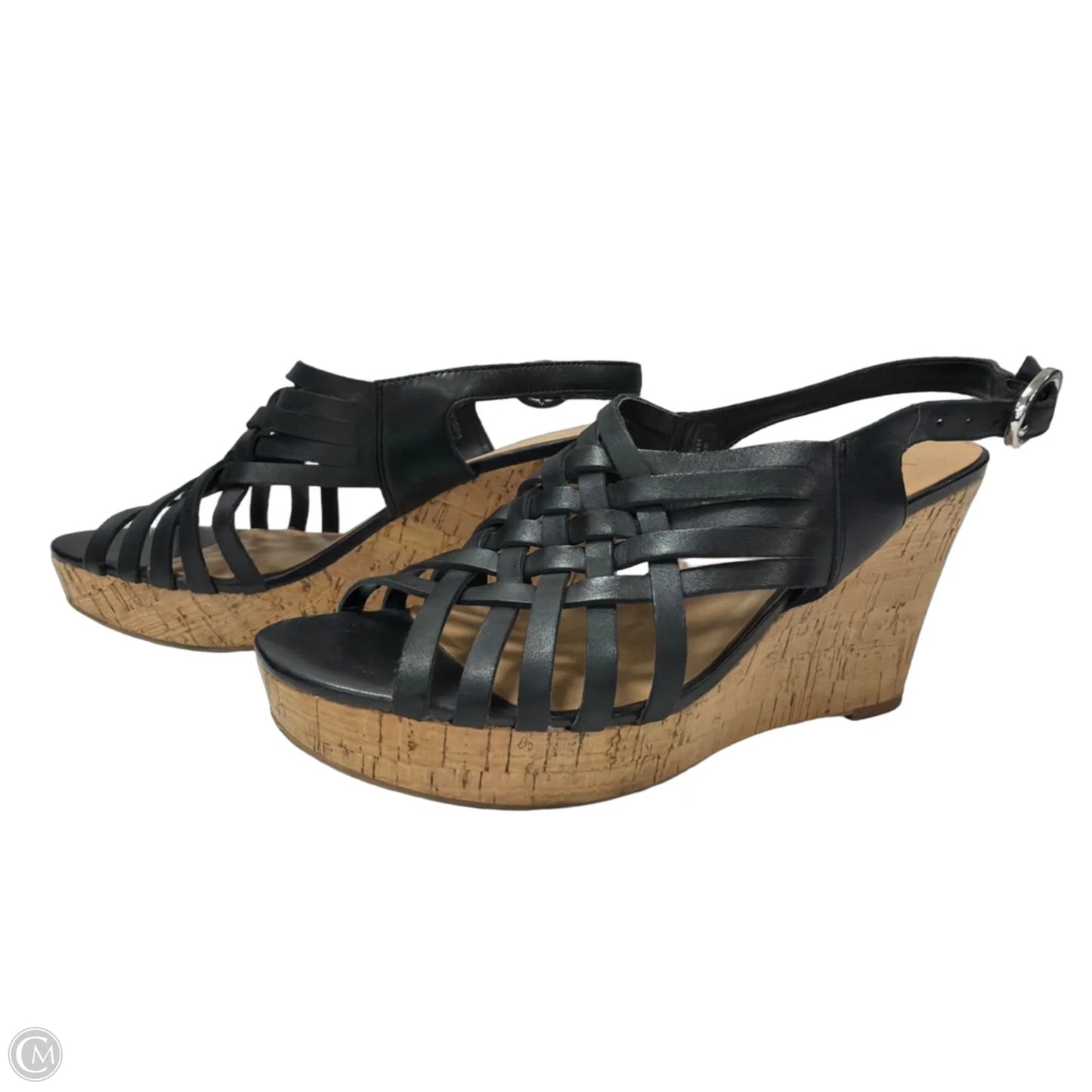 Shoes Heels Wedge By Franco Sarto In Black, Size: 9