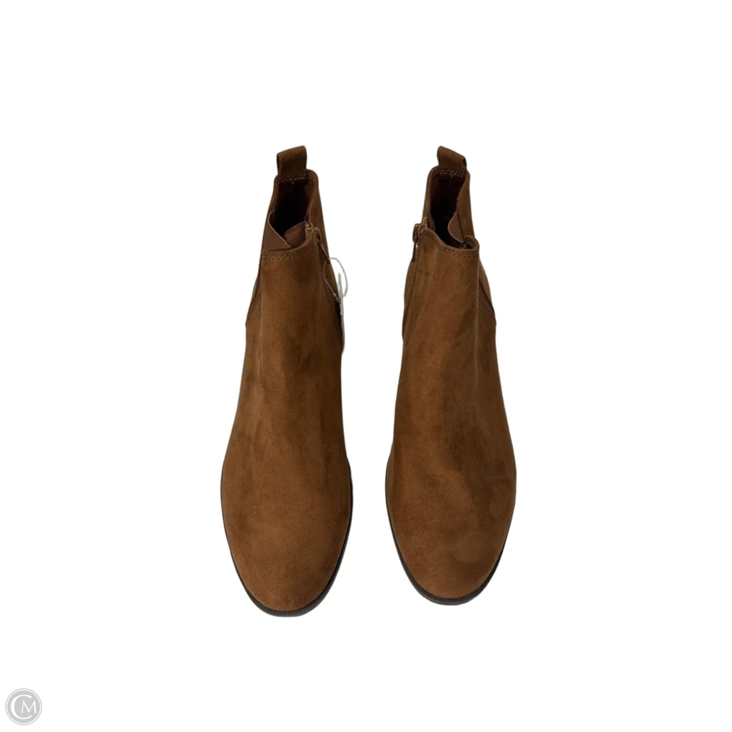 Boots Ankle Flats By So In Brown, Size: 9.5