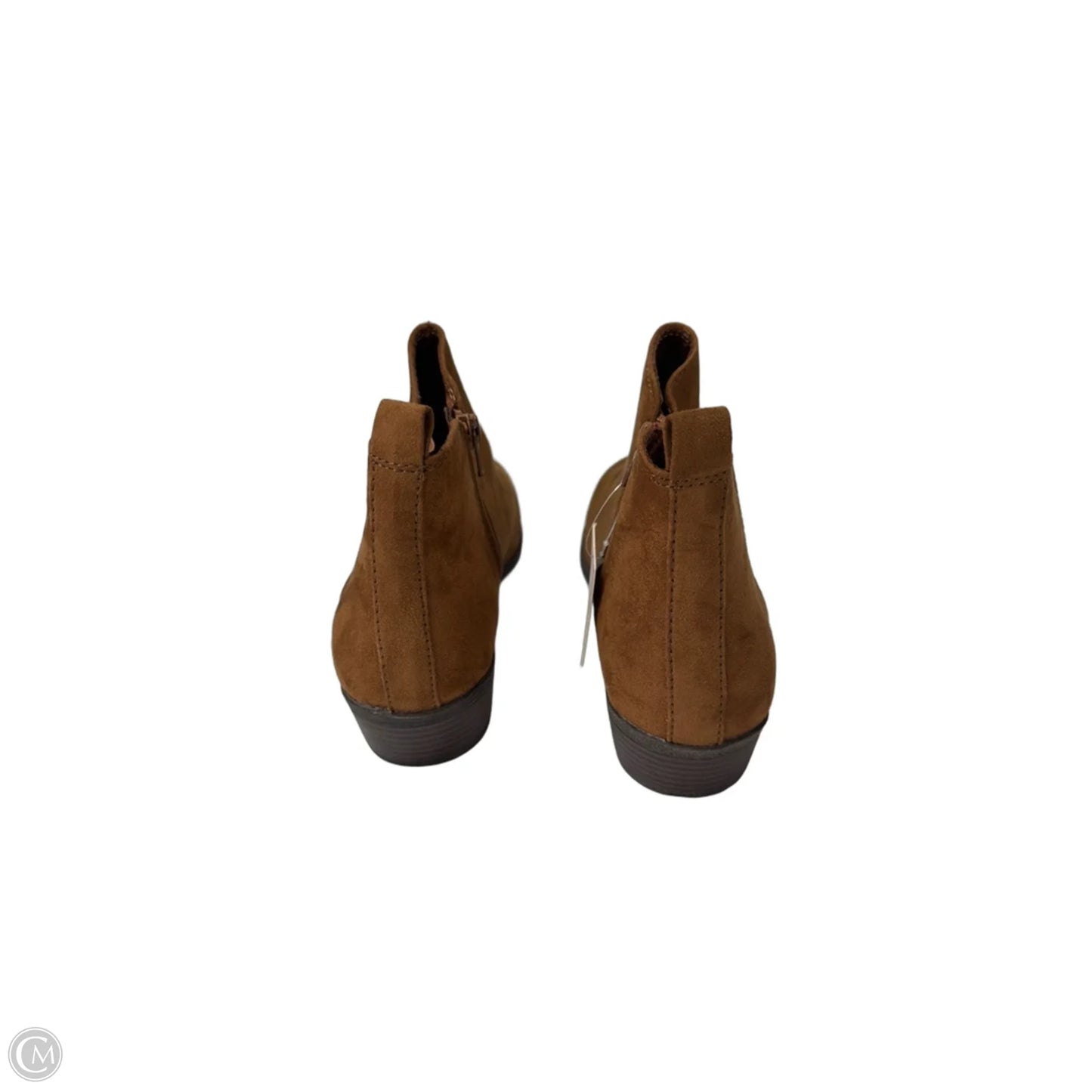 Boots Ankle Flats By So In Brown, Size: 9.5