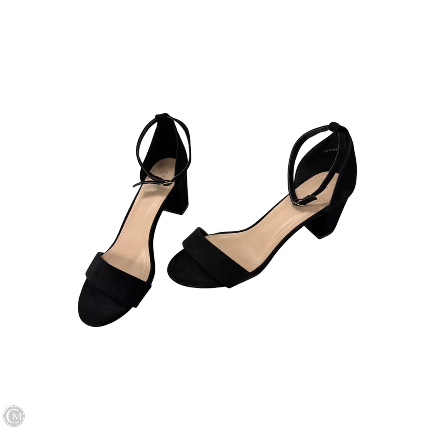 Shoes Heels Block By Top Moda In Black, Size: 10