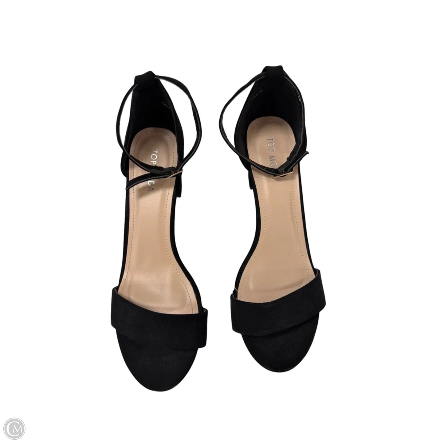 Shoes Heels Block By Top Moda In Black, Size: 10