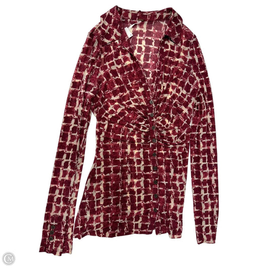 Top Long Sleeve By Free People In Multi-colored, Size: L