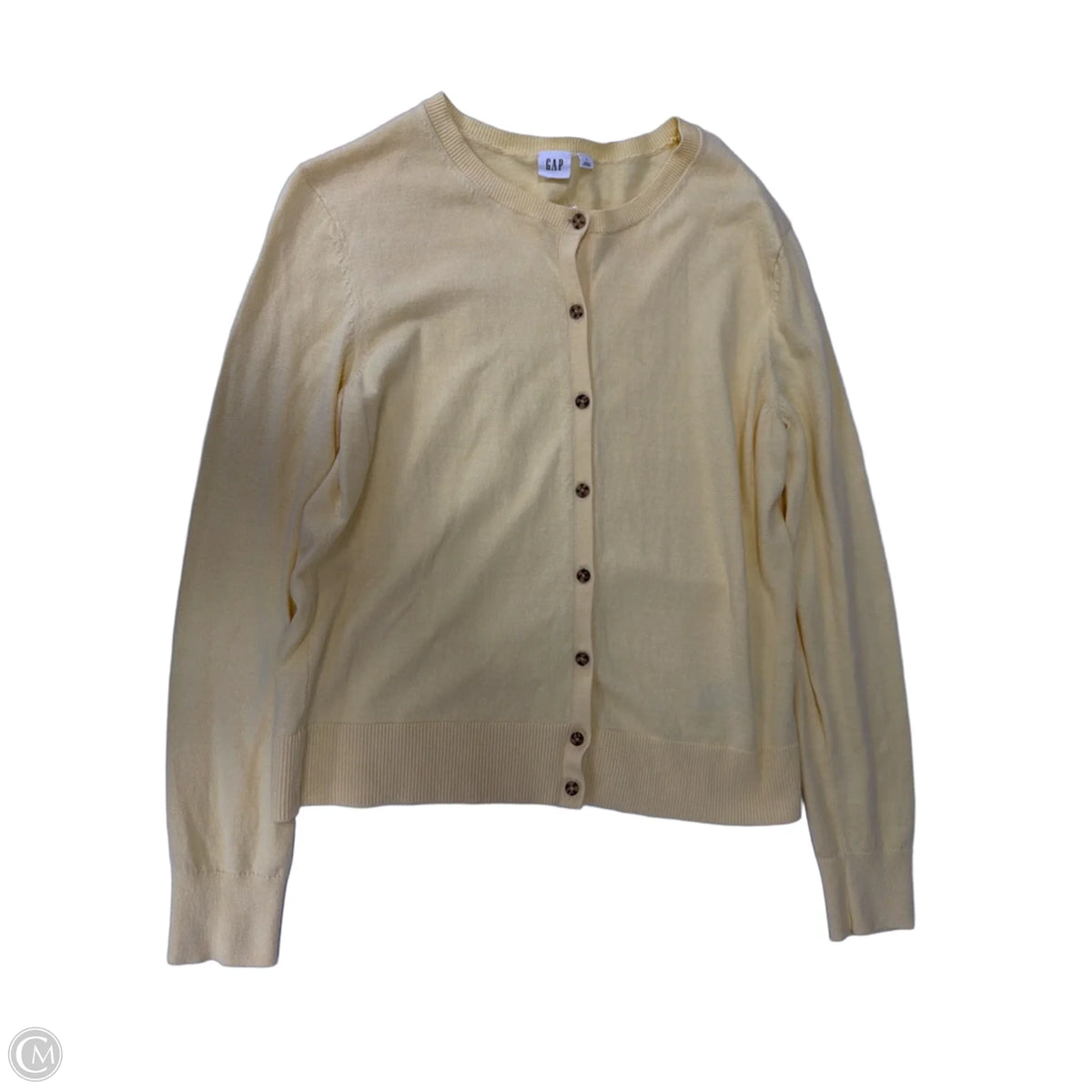 Cardigan By Gap In Yellow, Size: L