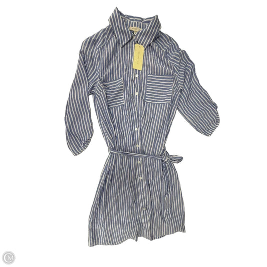 Dress Casual Midi By Monteau In Striped Pattern, Size: S