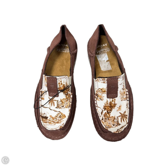 Shoes Flats By Ariat In Brown, Size: 6.5