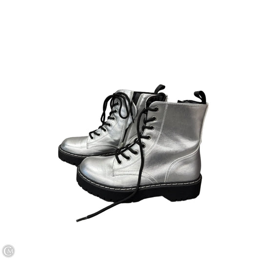 Boots Combat By Sincerely Jules In Silver, Size: 8