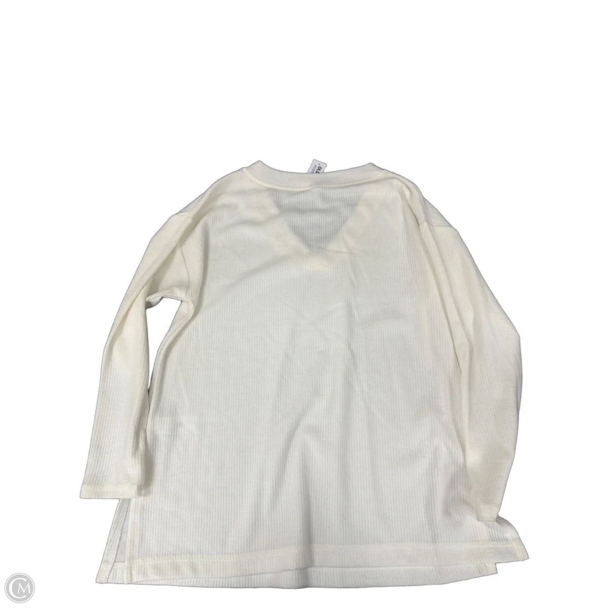 Top Long Sleeve Basic By Old Navy In White, Size: M