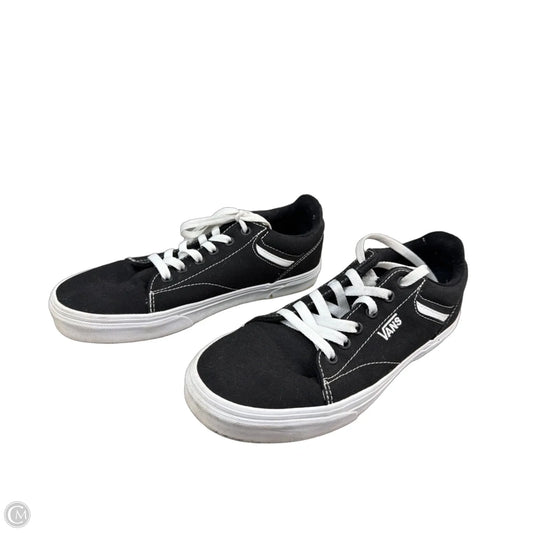 Shoes Sneakers By Vans In Black & White, Size: 8.5