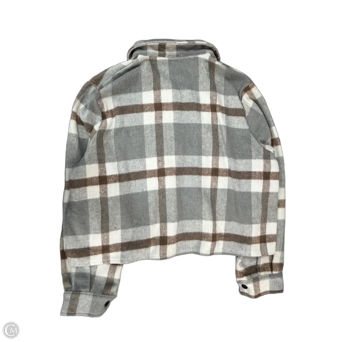 Jacket Shirt By Zeagoo In Plaid Pattern, Size: 1x