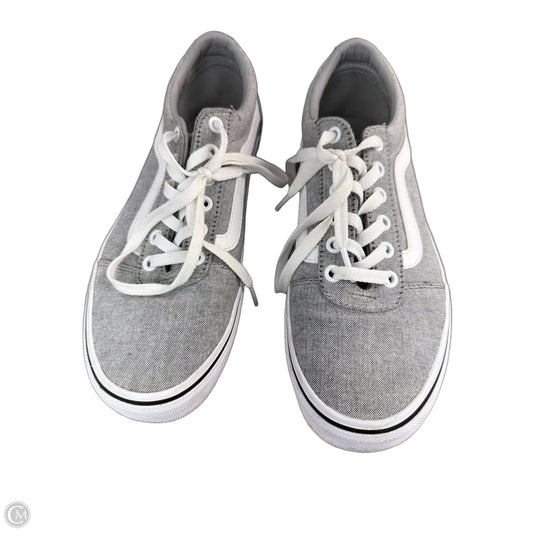 Shoes Flats By Vans In Grey, Size: 9