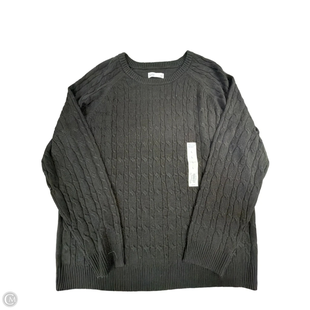 Sweater By Croft And Barrow In Black, Size: L