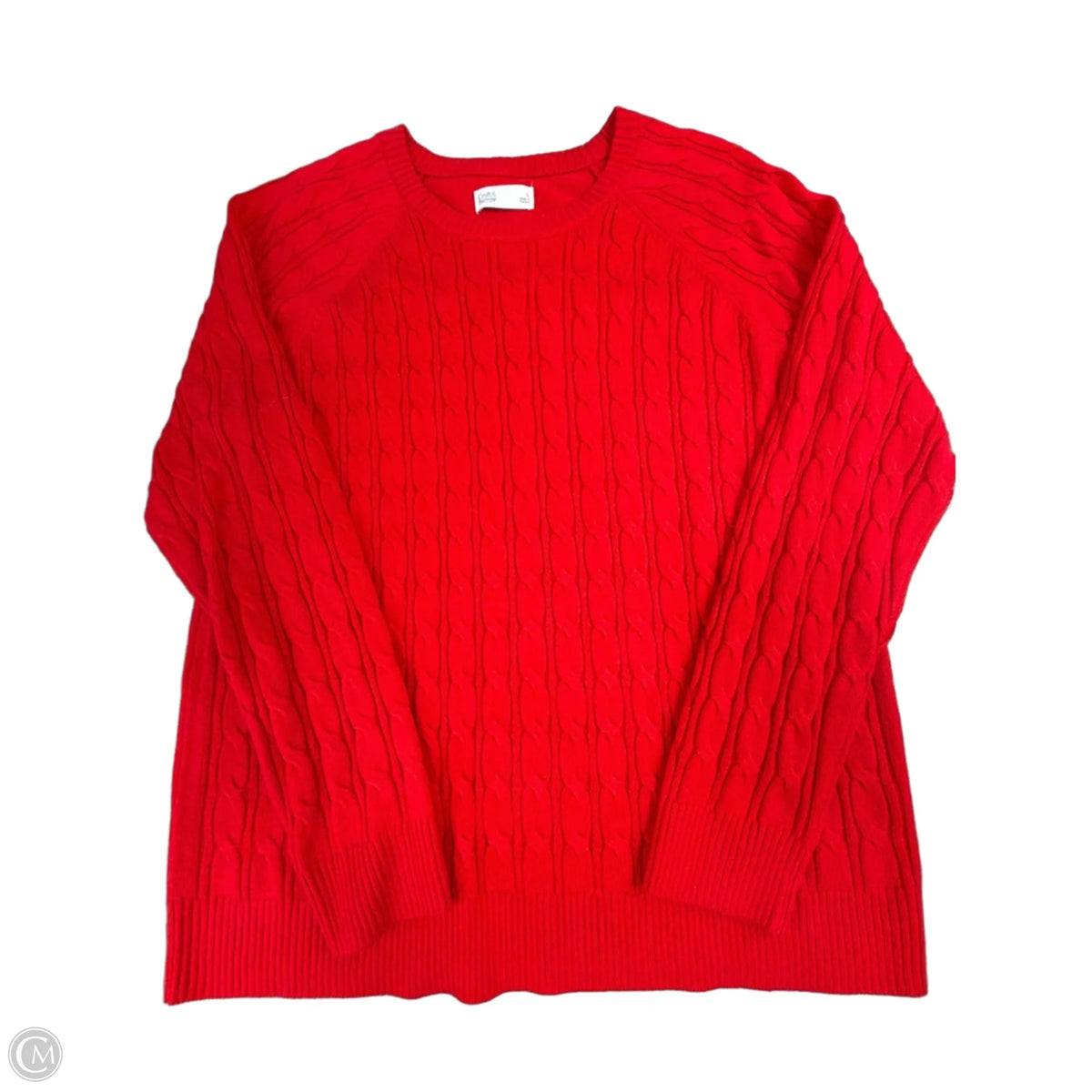 Sweater By Croft And Barrow In Red, Size: L
