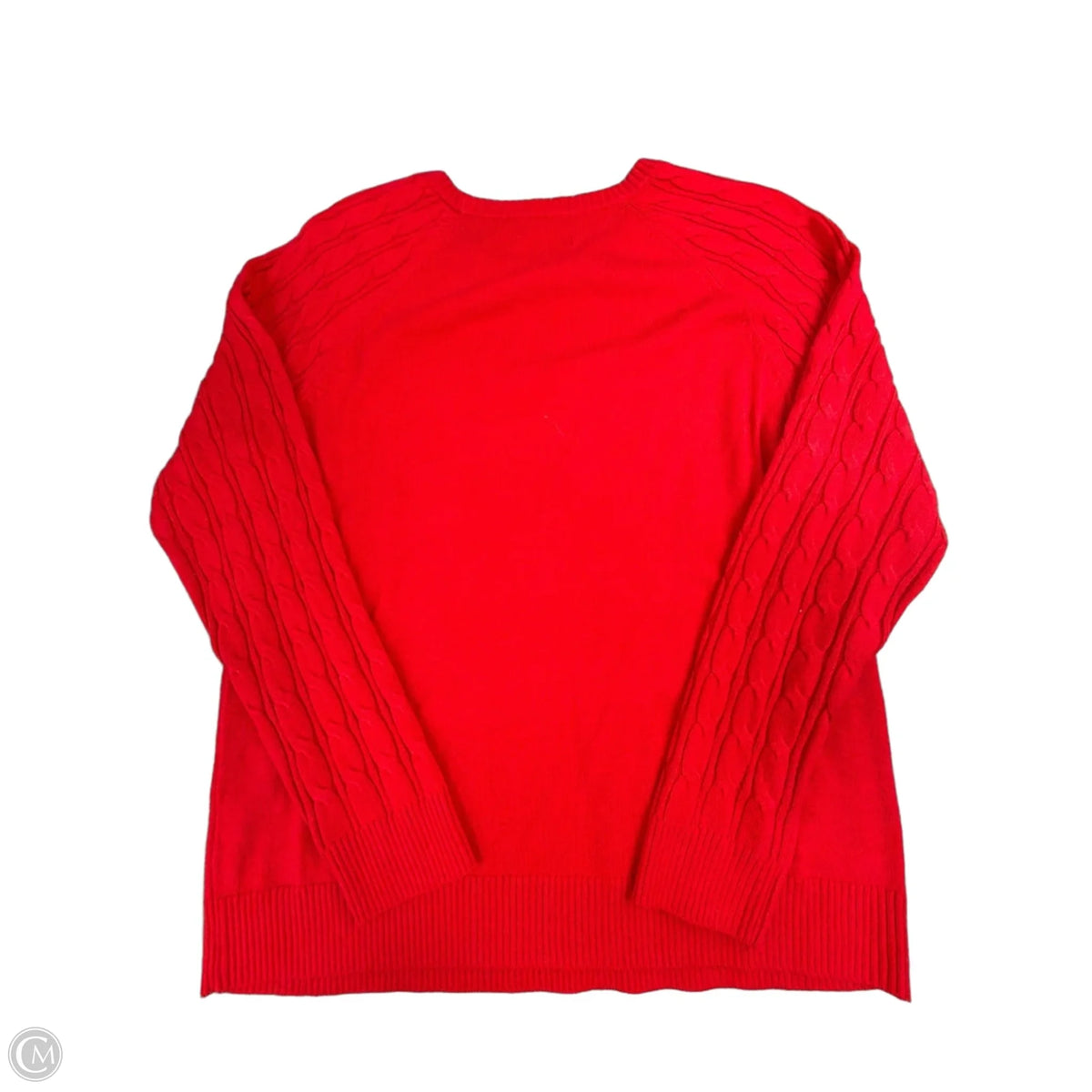 Sweater By Croft And Barrow In Red, Size: L
