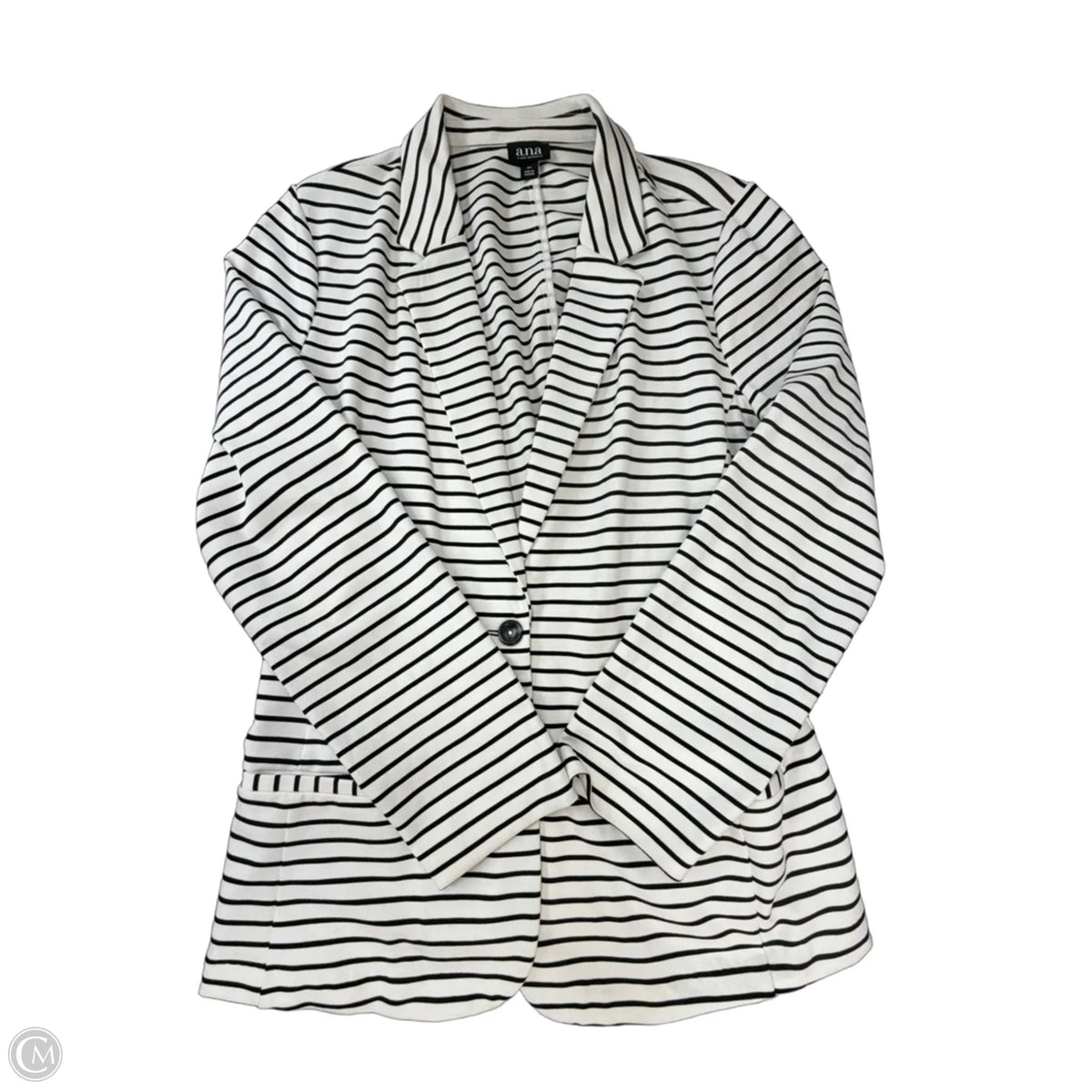 Blazer By Ana In Striped Pattern, Size: Xl