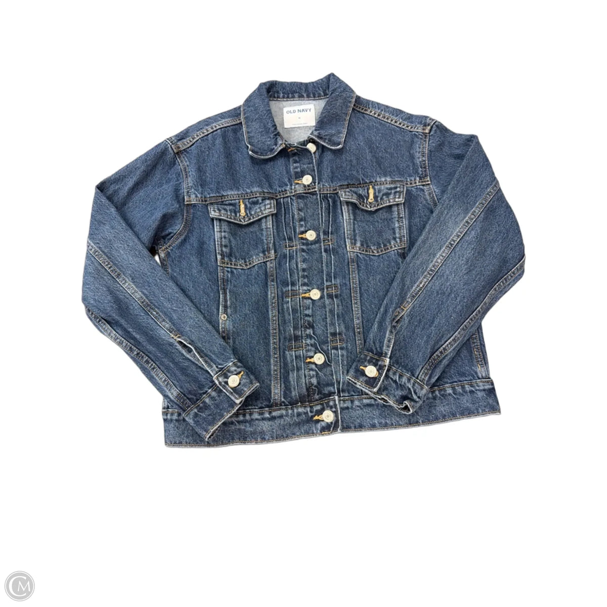 Jacket Denim By Old Navy In Blue Denim, Size: M