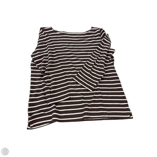Top Long Sleeve By Loft In Striped Pattern, Size: M