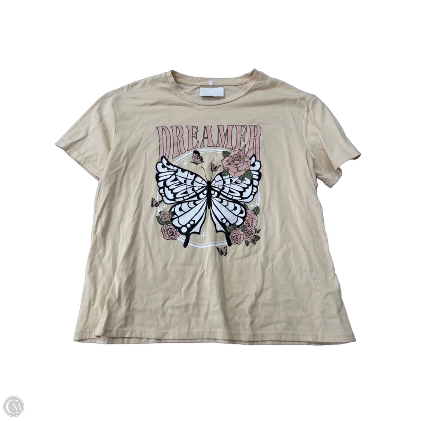 Top Short Sleeve By Clothes Mentor In Yellow, Size: Xl