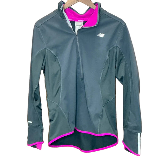 Athletic Sweatshirt Collar By New Balance In Grey, Size: L
