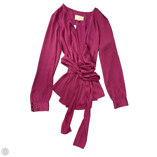Top Long Sleeve By Moulinette Soeurs In Purple, Size: Xs