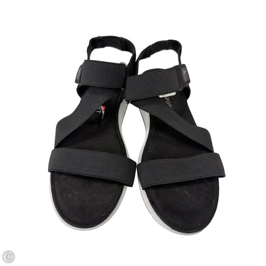 Sandals Flats By Anne Klein In Black, Size: 10