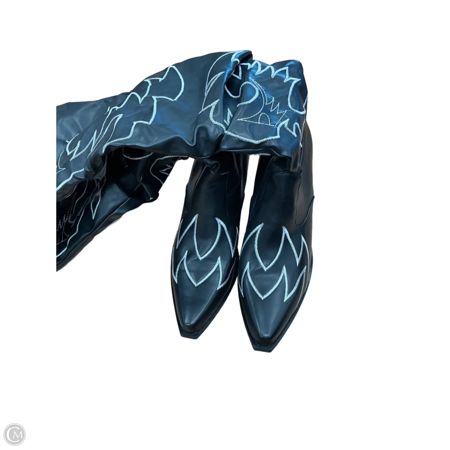 Boots Western By Clothes Mentor In Black, Size: 12