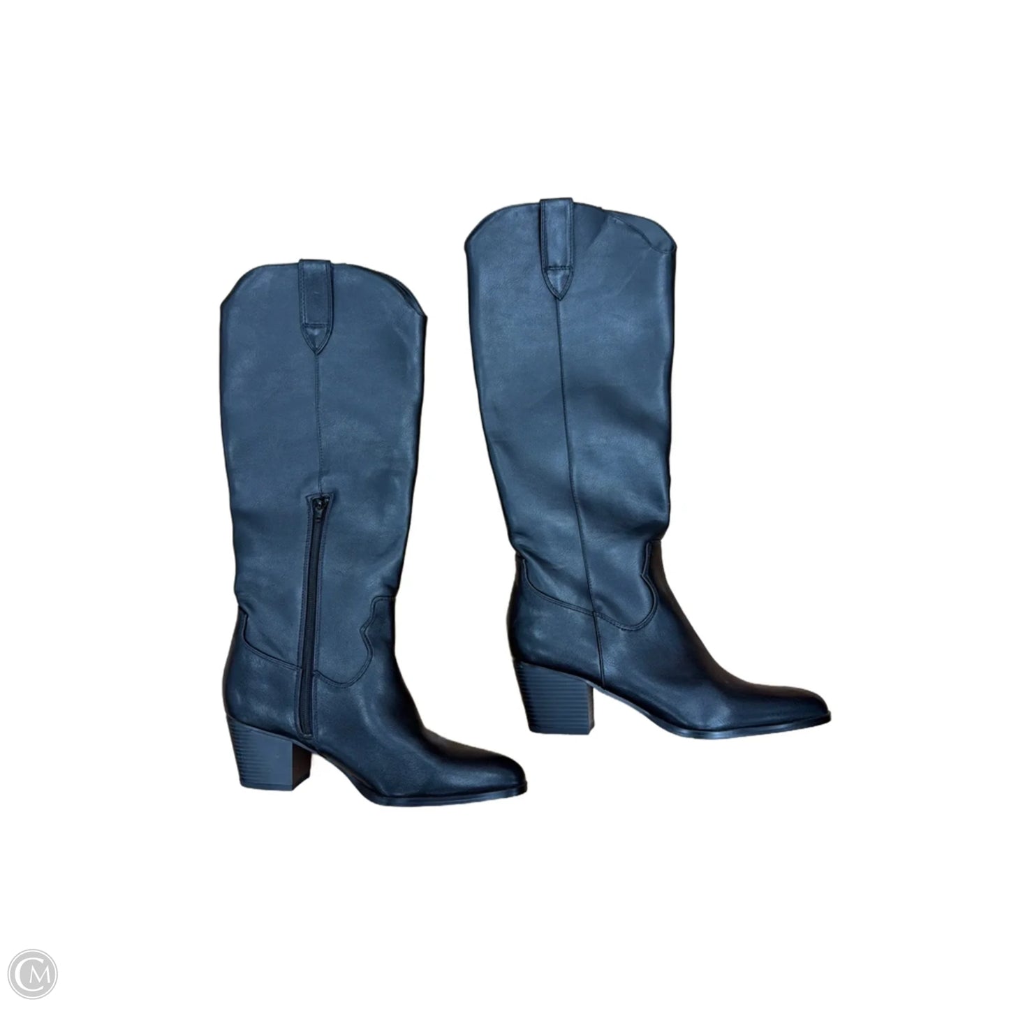 Boots Knee Heels By Loft In Black, Size: 8