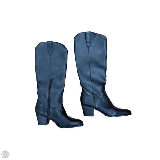 Boots Knee Heels By Loft In Black, Size: 8