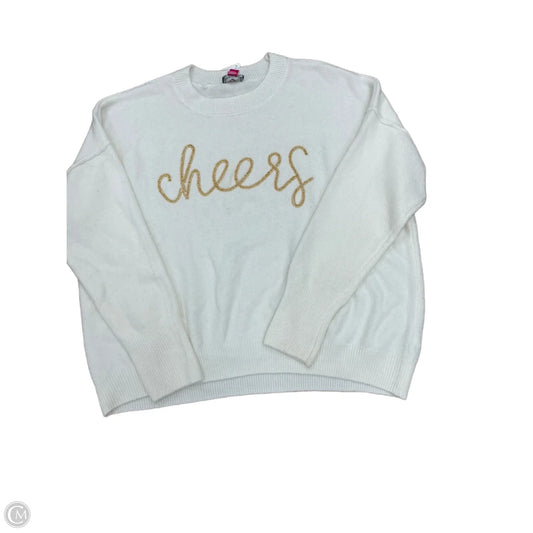 Sweater By Vince Camuto In Cream, Size: L