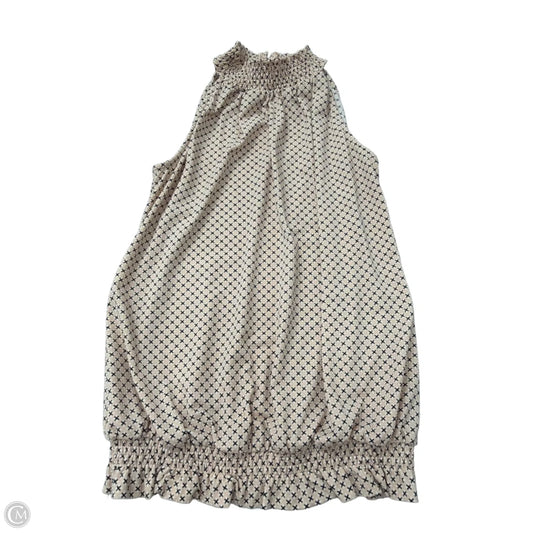 Top Sleeveless By Adrianna Papell In Black & Pink, Size: S