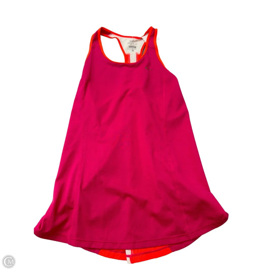 Athletic Tank Top By Nike Apparel In Orange & Pink, Size: L