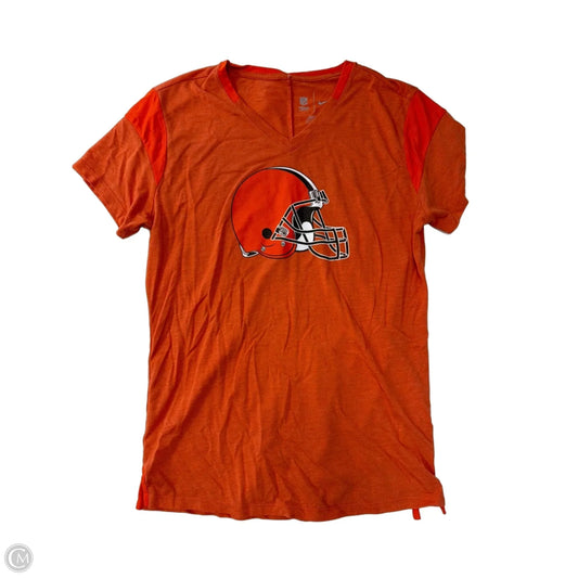 Top Short Sleeve By Nfl In Orange, Size: M
