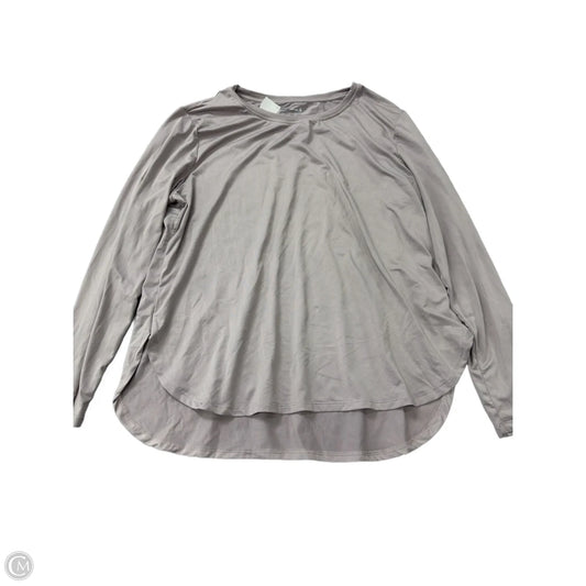 Athletic Top Long Sleeve Crewneck By Clothes Mentor In Grey, Size: Xl