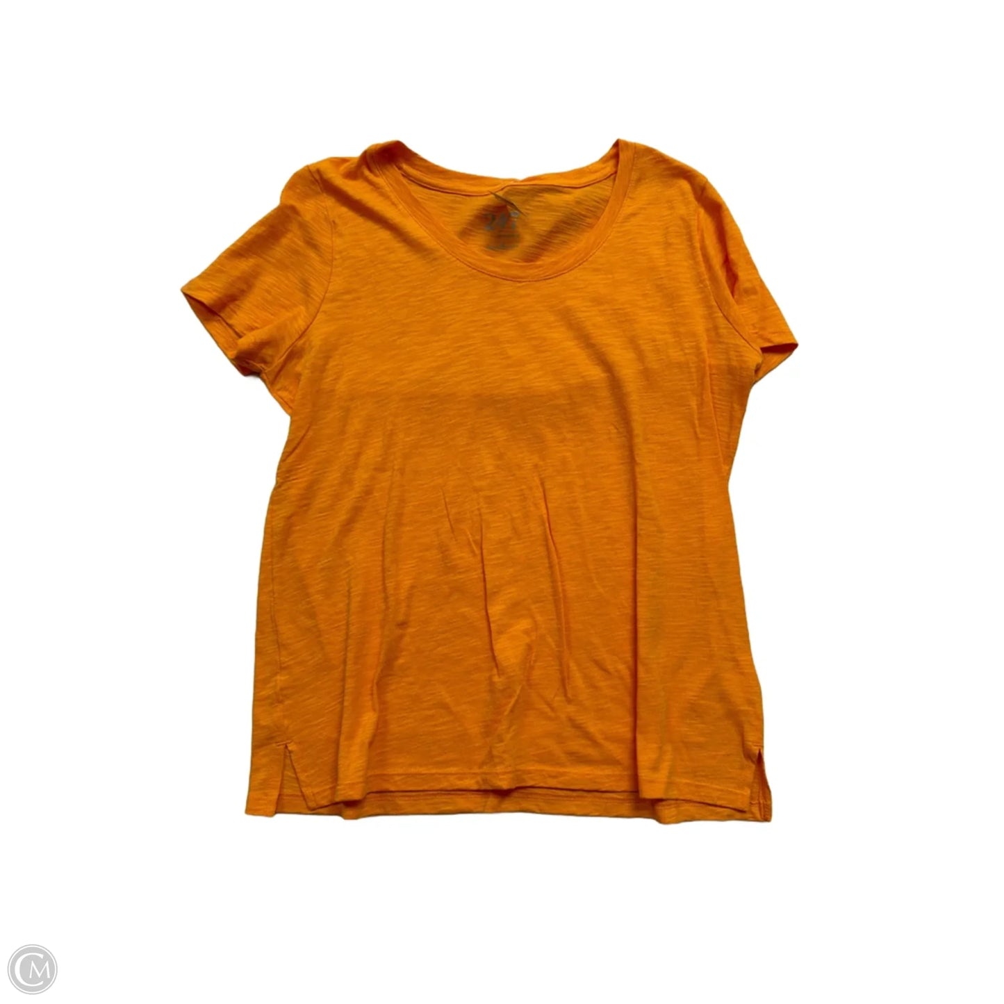 Top Short Sleeve Basic By Maurices In Orange, Size: M