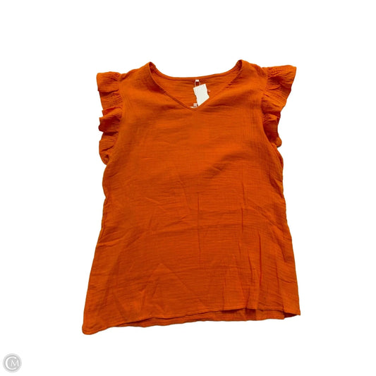 Top Sleeveless By Ninexis In Orange, Size: L