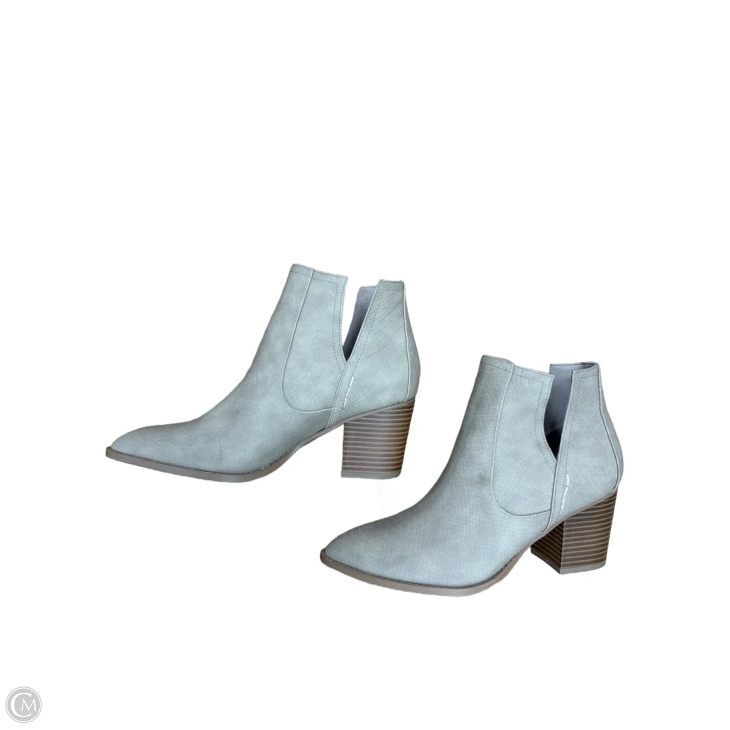 Boots Ankle Heels By Clothes Mentor In Brown, Size: 8.5