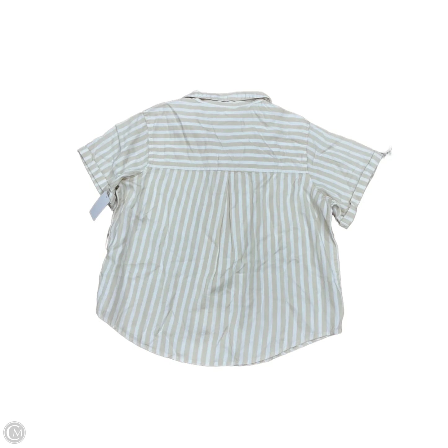 Top Short Sleeve By Members Mark In Striped Pattern, Size: L