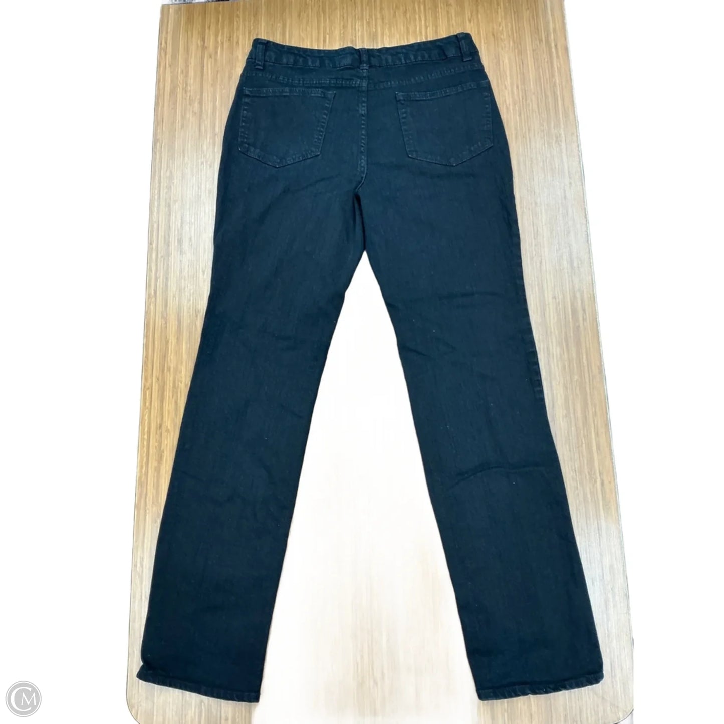 Jeans Straight By Faded Glory In Black, Size: 12L