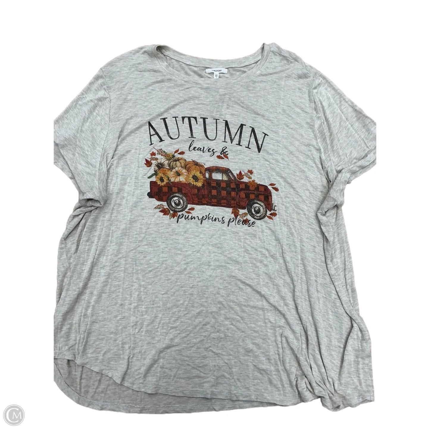 Top Short Sleeve By Maurices In Tan, Size: 3x
