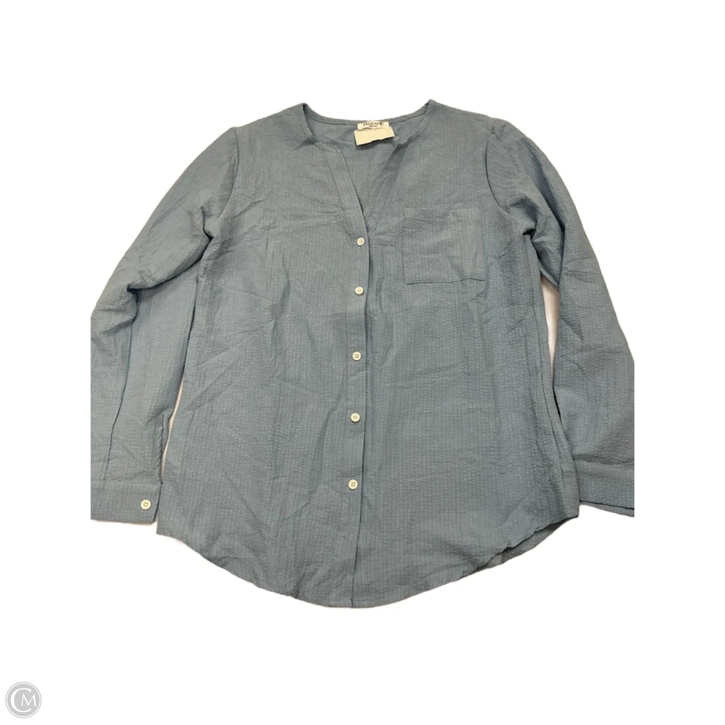 Top Long Sleeve By Ekouaer In Blue, Size: S