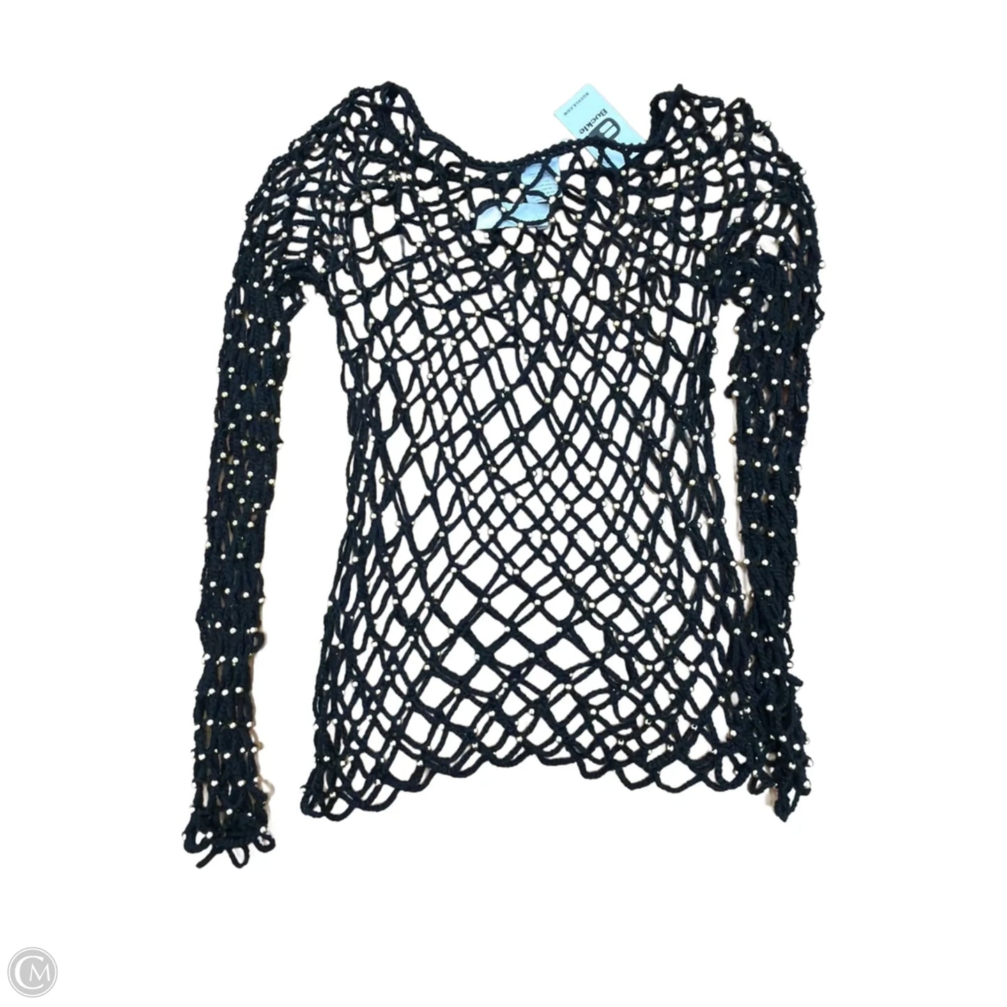 Top Long Sleeve By Veveret In Black, Size: M