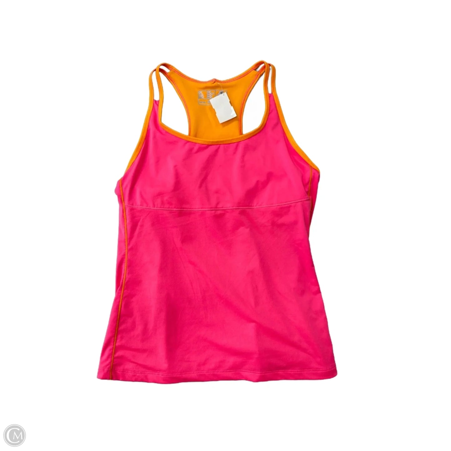 Athletic Tank Top By New Balance In Orange & Pink, Size: L